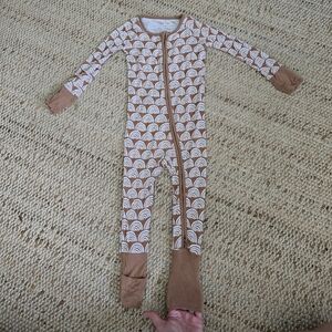 Little Sleepies Rust Rainbows Zippy